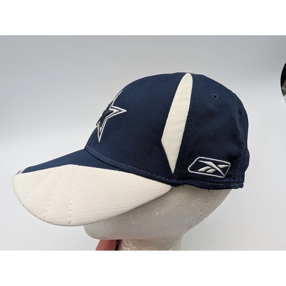 Reebok Dallas Cowboys NFL Authentic Sideline Hat Navy Blue White NFC East OSFA